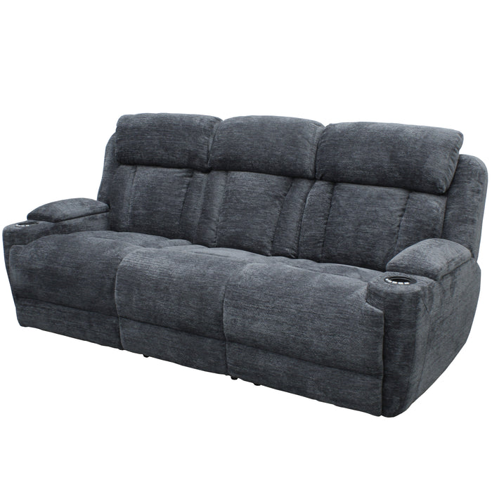 Parker Living Dalton - Lucky Charcoal Power Reclining Sofa Loveseat and Recliner