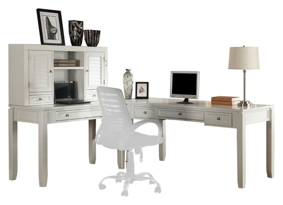 Parker House Boca L Shape Desk with Hutch