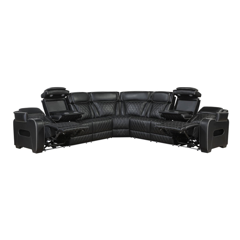 fairway-black-3-3-piece-power-reclining-sectional-with-center-drop-down-cup-holders-power-headrests-storage-arms-top-and-side-cup-holders-charging-ports-reading-lights-wireless-chargers-charging-ports-and-led-lighting-15