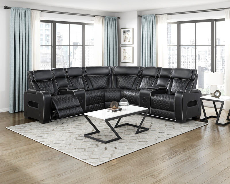 fairway-black-3-3-piece-power-reclining-sectional-with-consoles-power-headrests-storage-arms-top-and-side-cup-holders-charging-ports-wireless-speakers-and-led-lighting-12