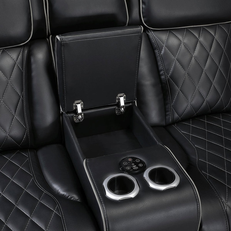 fairway-black-3-3-piece-power-reclining-sectional-with-consoles-power-headrests-storage-arms-top-and-side-cup-holders-charging-ports-wireless-speakers-and-led-lighting-2