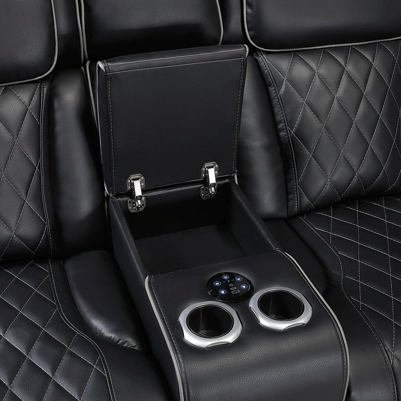 fairway-black-3-3-piece-power-reclining-sectional-with-consoles-power-headrests-storage-arms-top-and-side-cup-holders-charging-ports-wireless-speakers-and-led-lighting-4