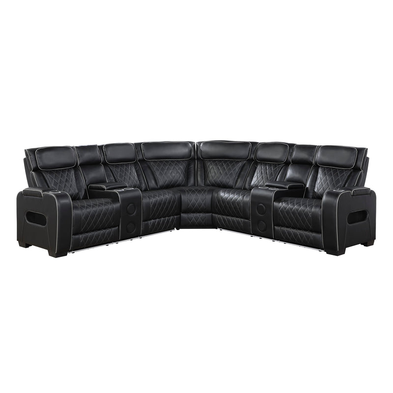 fairway-black-3-3-piece-power-reclining-sectional-with-consoles-power-headrests-storage-arms-top-and-side-cup-holders-charging-ports-wireless-speakers-and-led-lighting-6