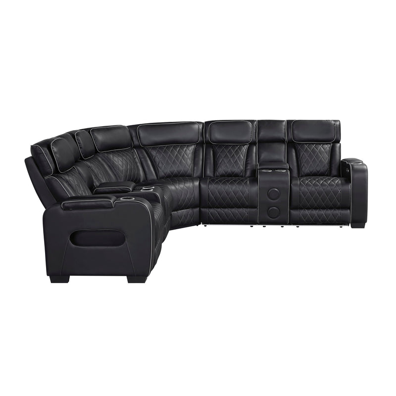 fairway-black-3-3-piece-power-reclining-sectional-with-consoles-power-headrests-storage-arms-top-and-side-cup-holders-charging-ports-wireless-speakers-and-led-lighting-7