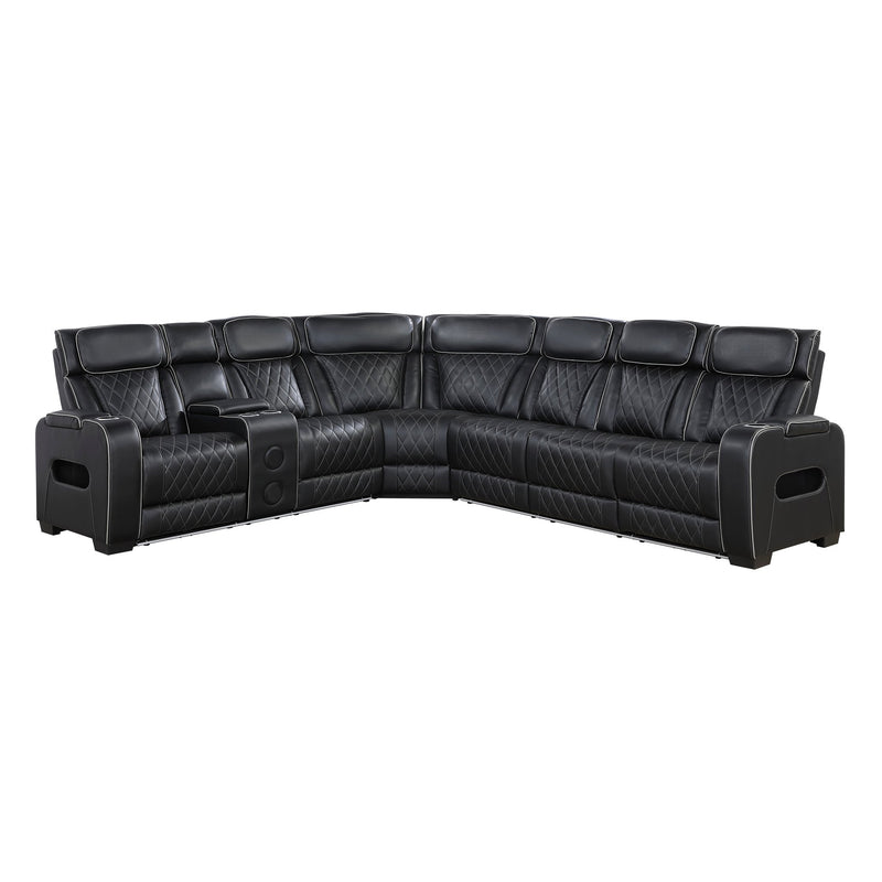 fairway-black-3-3-piece-power-reclining-sectional-with-left-side-console-drop-down-cup-holders-power-headrests-storage-arms-top-and-side-cup-holders-reading-lights-charging-ports-wireless-speakers-two-wireless-chargers-and-led-lighting-1