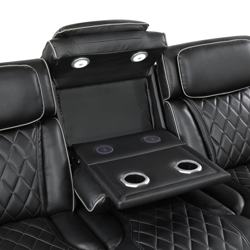fairway-black-3-3-piece-power-reclining-sectional-with-left-side-console-drop-down-cup-holders-power-headrests-storage-arms-top-and-side-cup-holders-reading-lights-charging-ports-wireless-speakers-two-wireless-chargers-and-led-lighting-4