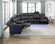 fairway-black-3-3-piece-power-reclining-sectional-with-left-side-console-drop-down-cup-holders-power-headrests-storage-arms-top-and-side-cup-holders-reading-lights-charging-ports-wireless-speakers-two-wireless-chargers-and-led-lighting-11