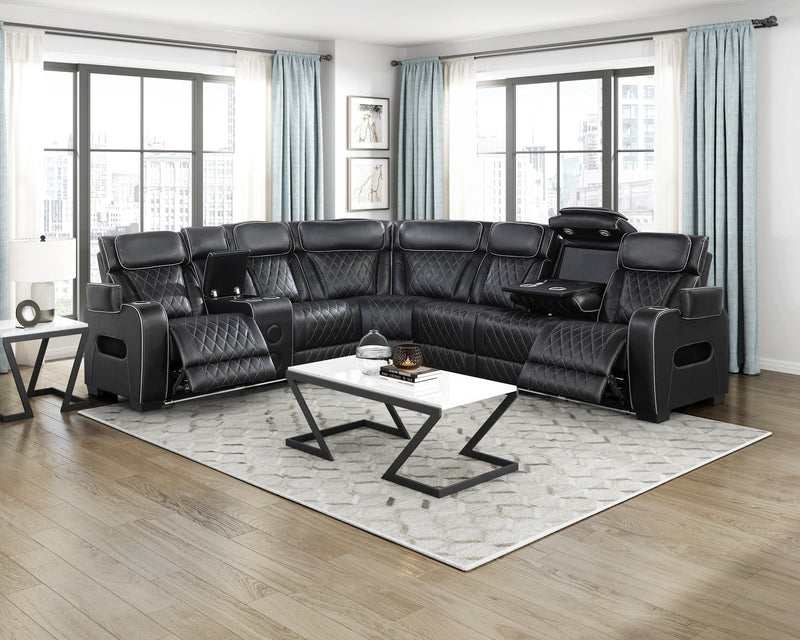 fairway-black-3-3-piece-power-reclining-sectional-with-left-side-console-drop-down-cup-holders-power-headrests-storage-arms-top-and-side-cup-holders-reading-lights-charging-ports-wireless-speakers-two-wireless-chargers-and-led-lighting-15