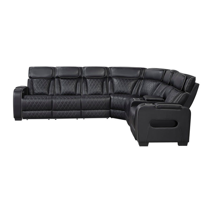 fairway-black-3-3-piece-power-reclining-sectional-with-right-side-console-drop-down-cup-holders-power-headrests-storage-arms-top-and-side-cup-holders-reading-lights-charging-ports-wireless-speakers-two-wireless-chargers-and-led-lighting-15