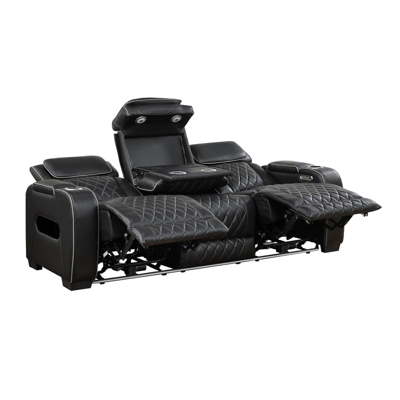 fairway-black-power-double-reclining-sofa-with-center-drop-down-cup-holders-power-headrests-storage-arms-top-and-side-cup-holders-and-reading-lights-two-wireless-chargers-charging-ports-and-led-lighting-9