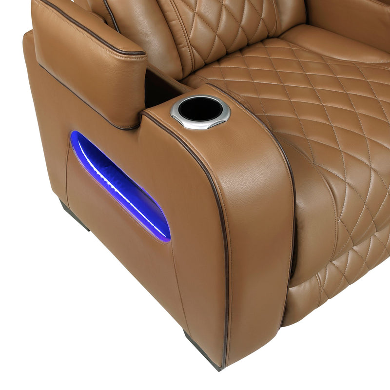 fairway-brown-3-3-piece-power-reclining-sectional-with-center-drop-down-cup-holders-power-headrests-storage-arms-top-and-side-cup-holders-charging-ports-reading-lights-wireless-chargers-charging-ports-and-led-lighting-15