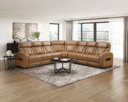 fairway-brown-3-3-piece-power-reclining-sectional-with-center-drop-down-cup-holders-power-headrests-storage-arms-top-and-side-cup-holders-charging-ports-reading-lights-wireless-chargers-charging-ports-and-led-lighting-8