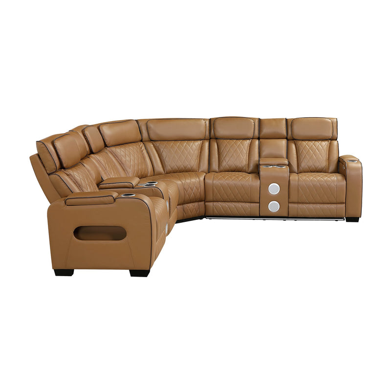 fairway-brown-3-3-piece-power-reclining-sectional-with-consoles-power-headrests-storage-arms-top-and-side-cup-holders-charging-ports-wireless-speakers-and-led-lighting-11