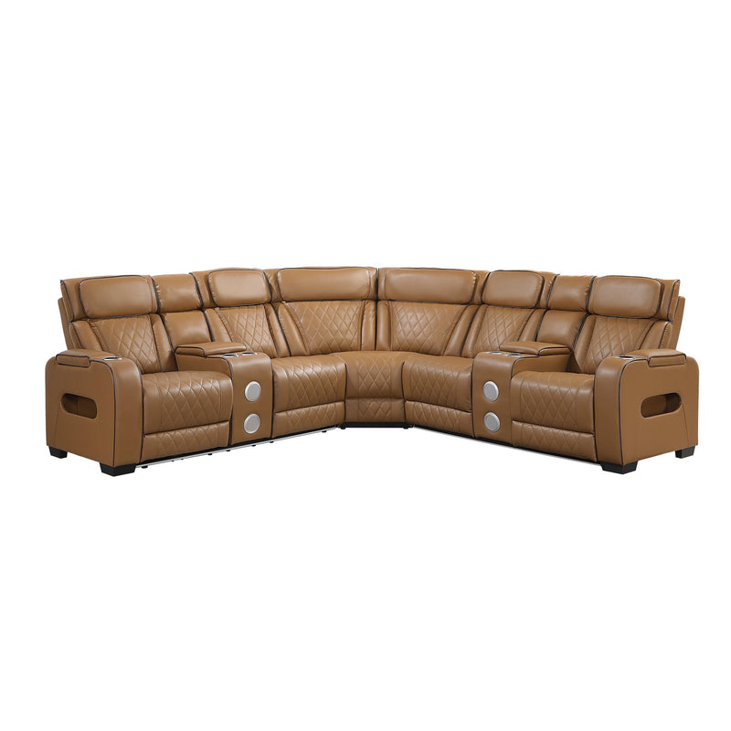 fairway-brown-3-3-piece-power-reclining-sectional-with-consoles-power-headrests-storage-arms-top-and-side-cup-holders-charging-ports-wireless-speakers-and-led-lighting-13