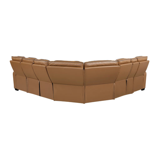 fairway-brown-3-3-piece-power-reclining-sectional-with-left-side-console-drop-down-cup-holders-power-headrests-storage-arms-top-and-side-cup-holders-reading-lights-charging-ports-wireless-speakers-two-wireless-chargers-and-led-lighting-1