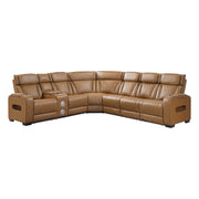 fairway-brown-3-3-piece-power-reclining-sectional-with-left-side-console-drop-down-cup-holders-power-headrests-storage-arms-top-and-side-cup-holders-reading-lights-charging-ports-wireless-speakers-two-wireless-chargers-and-led-lighting-10