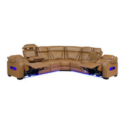 fairway-brown-3-3-piece-power-reclining-sectional-with-right-side-console-drop-down-cup-holders-power-headrests-storage-arms-top-and-side-cup-holders-reading-lights-charging-ports-wireless-speakers-two-wireless-chargers-and-led-lighting-2