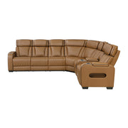 fairway-brown-3-3-piece-power-reclining-sectional-with-right-side-console-drop-down-cup-holders-power-headrests-storage-arms-top-and-side-cup-holders-reading-lights-charging-ports-wireless-speakers-two-wireless-chargers-and-led-lighting-4