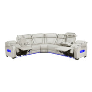 fairway-taupe-3-3-piece-power-reclining-sectional-with-left-side-console-drop-down-cup-holders-power-headrests-storage-arms-top-and-side-cup-holders-reading-lights-charging-ports-wireless-speakers-two-wireless-chargers-and-led-lighting-14