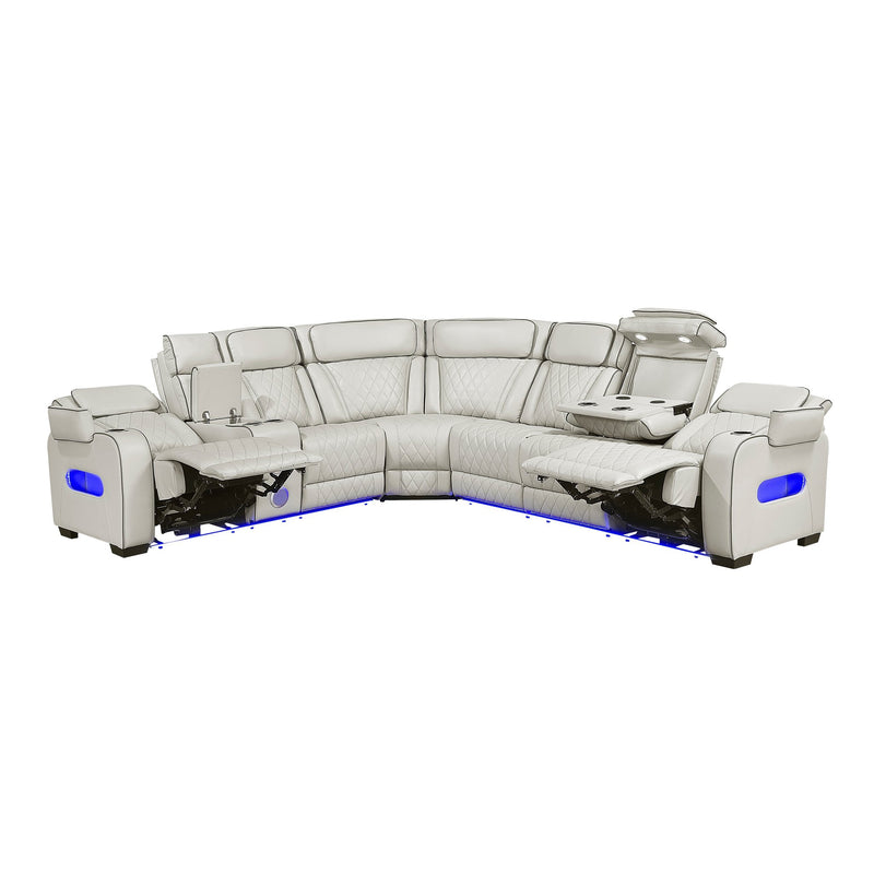 fairway-taupe-3-3-piece-power-reclining-sectional-with-left-side-console-drop-down-cup-holders-power-headrests-storage-arms-top-and-side-cup-holders-reading-lights-charging-ports-wireless-speakers-two-wireless-chargers-and-led-lighting-14