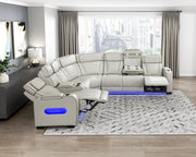 fairway-taupe-3-3-piece-power-reclining-sectional-with-left-side-console-drop-down-cup-holders-power-headrests-storage-arms-top-and-side-cup-holders-reading-lights-charging-ports-wireless-speakers-two-wireless-chargers-and-led-lighting-13