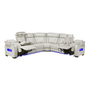 fairway-taupe-3-3-piece-power-reclining-sectional-with-right-side-console-drop-down-cup-holders-power-headrests-storage-arms-top-and-side-cup-holders-reading-lights-charging-ports-wireless-speakers-two-wireless-chargers-and-led-lighting-11