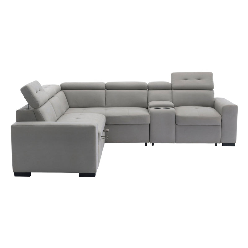 farrah-light-gray-3-3-piece-sectional-with-adjustable-headrests-pull-out-bed-and-console-1
