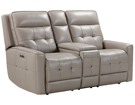 Parker Living Canterbury - Pewter Power Reclining Zero Gravity Console Loveseat
