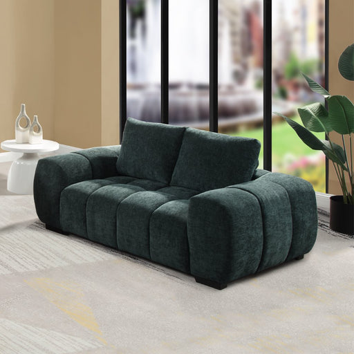 ferrand-green-chenille-loveseat-1