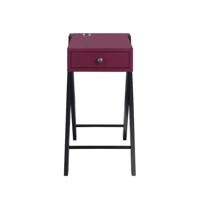 fierce-burgundy-black-accent-table-w-usb-port-2