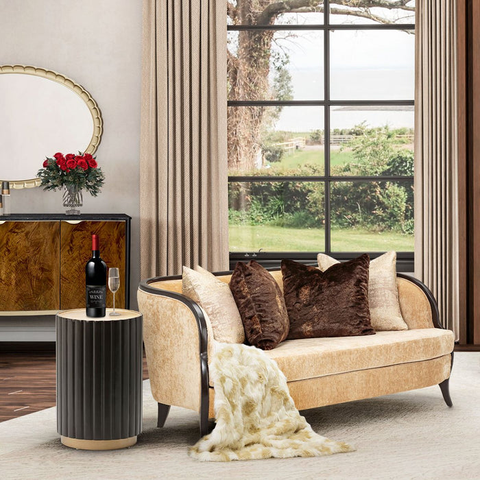 AICO Malibu Crest Loveseat in Dark Espresso