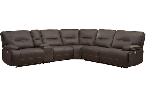 Parker Living Spartacus - Chocolate 6 Piece Modular Power Reclining Sectional with Power Adjustable Headrests