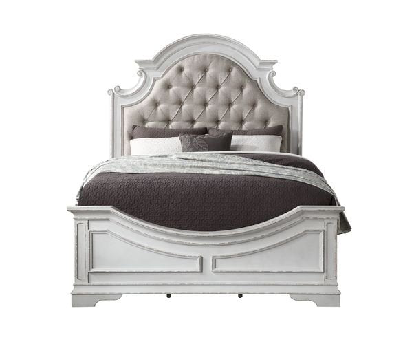 florian-beige-leatherette-antique-white-finish-queen-bed-2