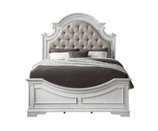 florian-beige-leatherette-antique-white-finish-queen-bed-2