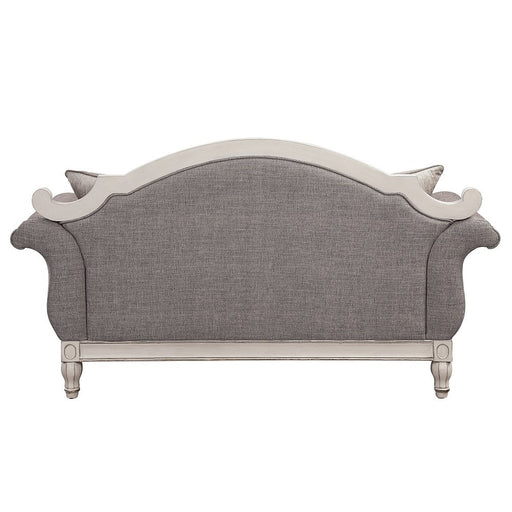 florian-gray-fabric-antique-white-loveseat-w-3-pillows-2