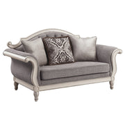 florian-gray-fabric-antique-white-loveseat-w-3-pillows-4