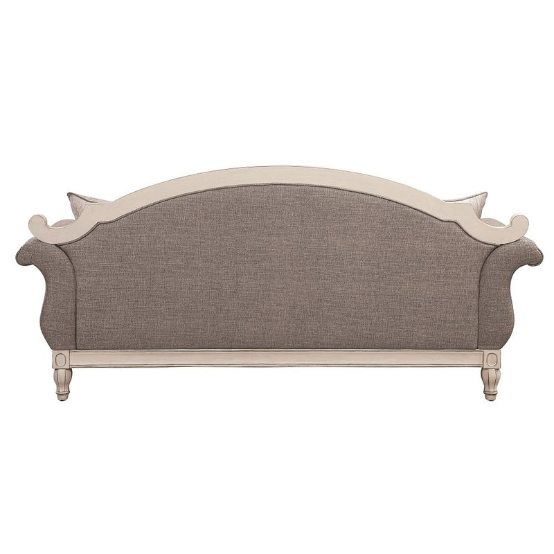 florian-gray-fabric-antique-white-sofa-w-4-pillows-5