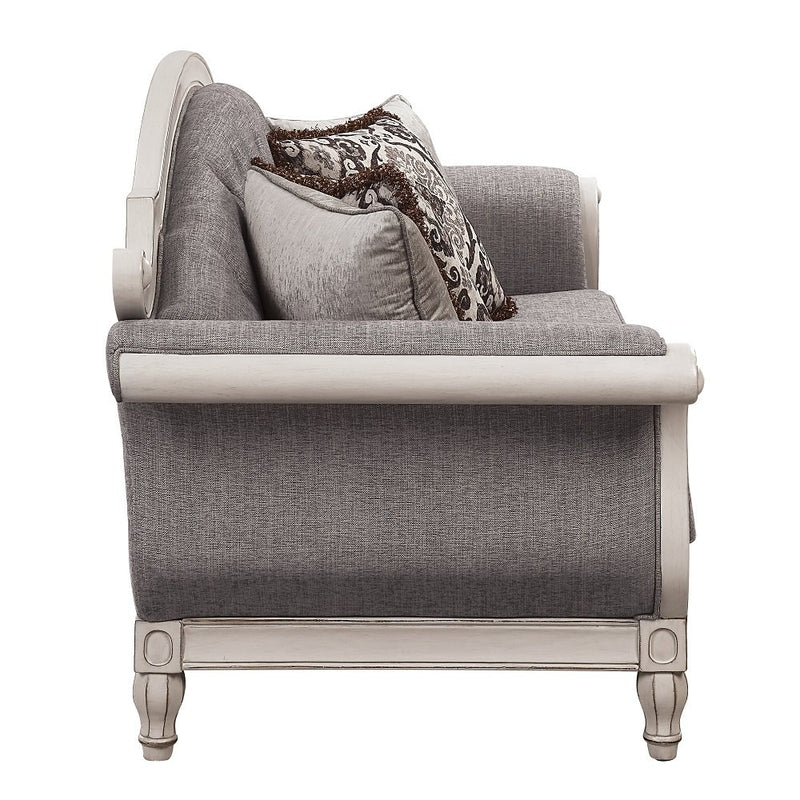 florian-gray-fabric-antique-white-sofa-w-4-pillows-6