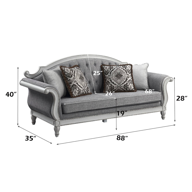 florian-gray-fabric-antique-white-sofa-w-4-pillows-8