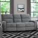 Parker Living Polaris - Bizmark Grey Power Reclining Sofa and Loveseat