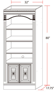 parker-house-huntington-32-inch-open-top-bookcase-9