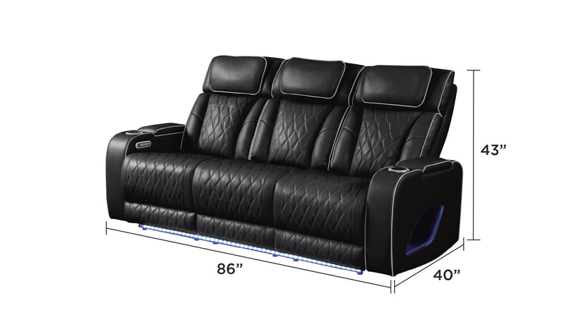 fortuner-2pc-living-room-set-black-3