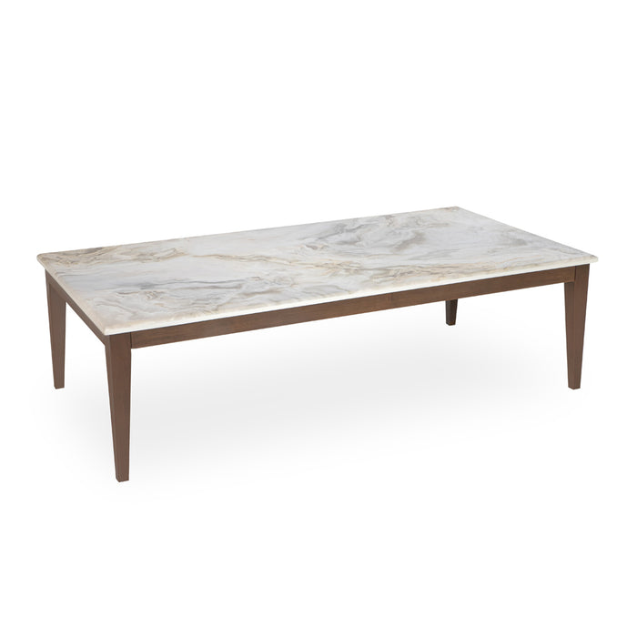AICO Balboa Rectangular Cocktail Table in Warm Walnut