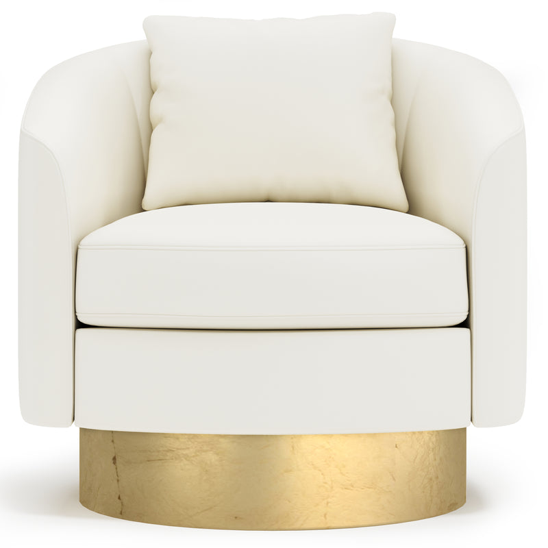 Camino Leather Swivel Chair - Furniture City (CA)l