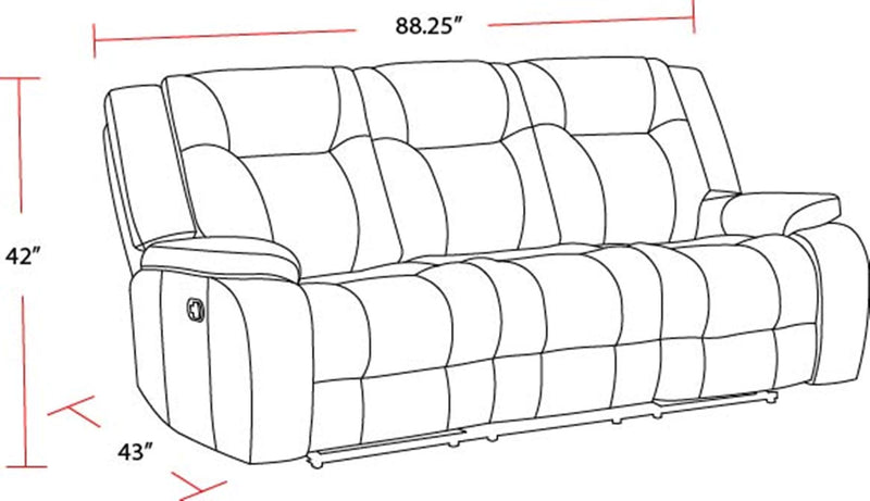 Parker Living Blake - Desert Taupe Reclining Sofa