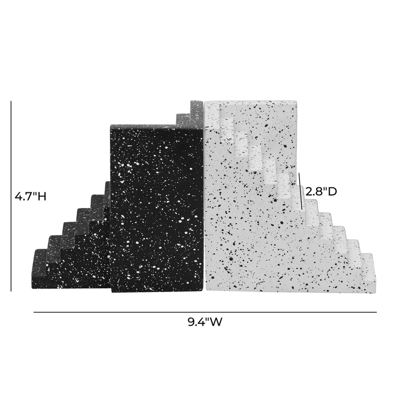 gabby-speckled-black-and-white-stairway-bookends-5