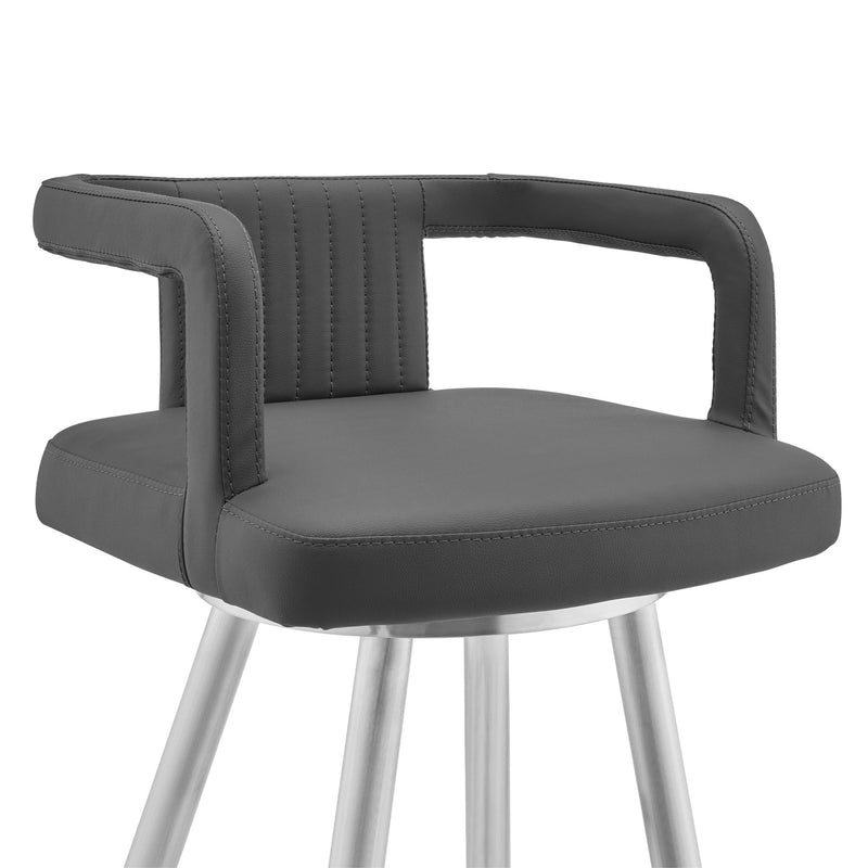 gabriele-30-gray-faux-leather-and-brushed-stainless-steel-swivel-bar-stool-4