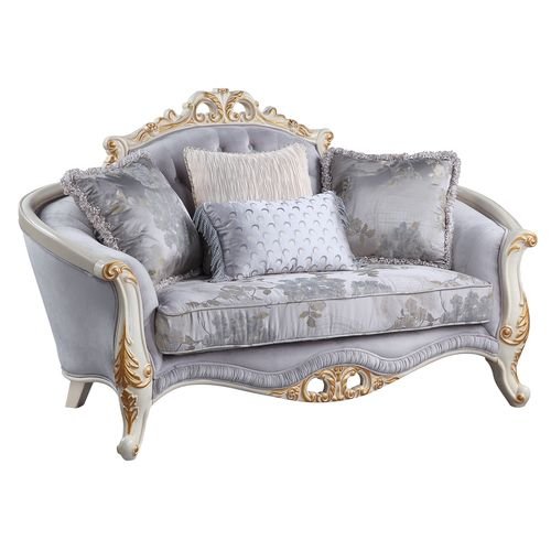 galelvith-gray-fabric-loveseat-w-4-pillows-1