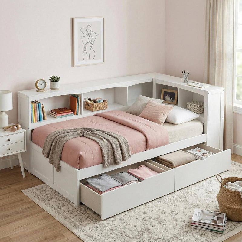 galen-4-twin-bookcase-corner-platform-bed-with-storage-boxes-2