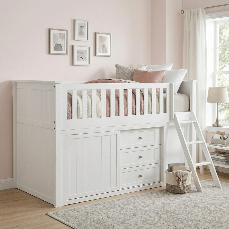 galen-5-low-loft-bunk-with-bookcase-and-dresser-2